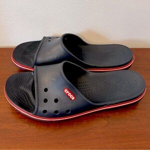 CROCS Crocband II Navy Slide Sandals